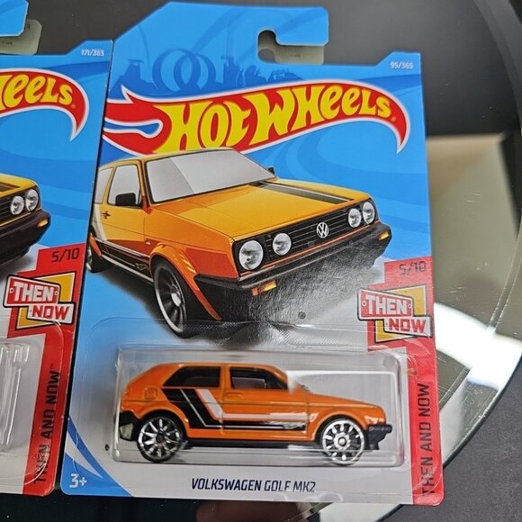 Volkswagen Golf MK2 Pair Hot Wheels Then Now And New Sealed #171 #95 - Picture 3 of 7